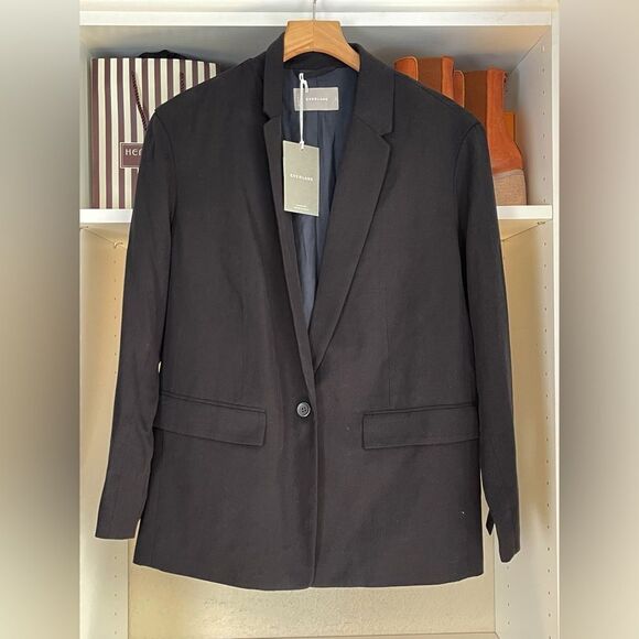 Everlane One-Button Easy Blazer in Black 2. NWT - Picture 3 of 10